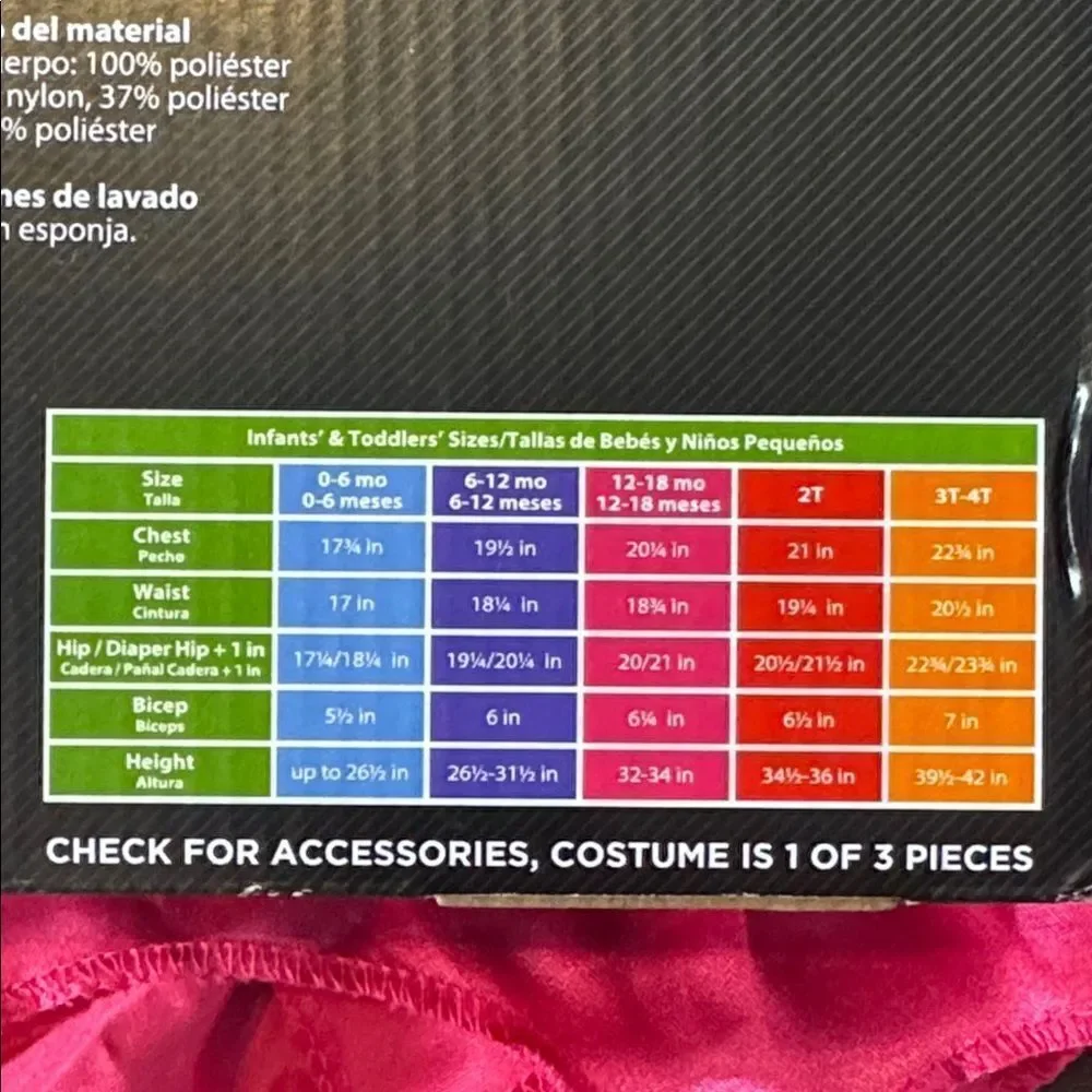 Kids Toddler Girl Polka Dot Witch Halloween Costume 3 Pieces Size 3T-4T NEW